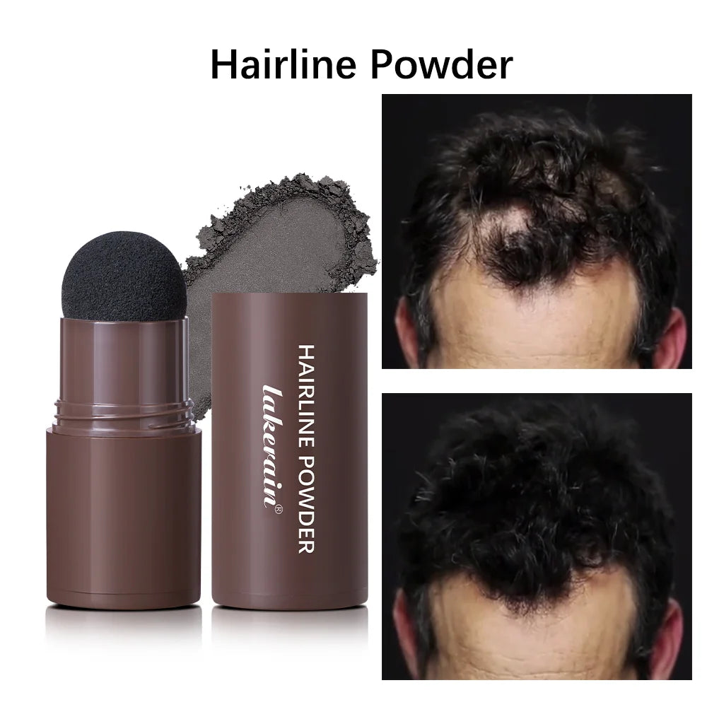 Waterproof Hairline & Root Concealer Pen – Instant Grey Coverage with Easy Blend Powder Stick for Normal Hair